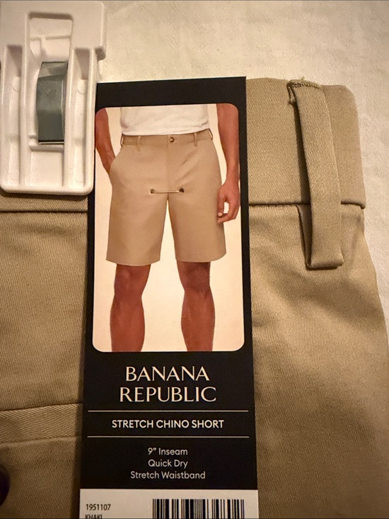 Banana Republic Other - Banana Republic Tan Flat-Front Chino Shorts